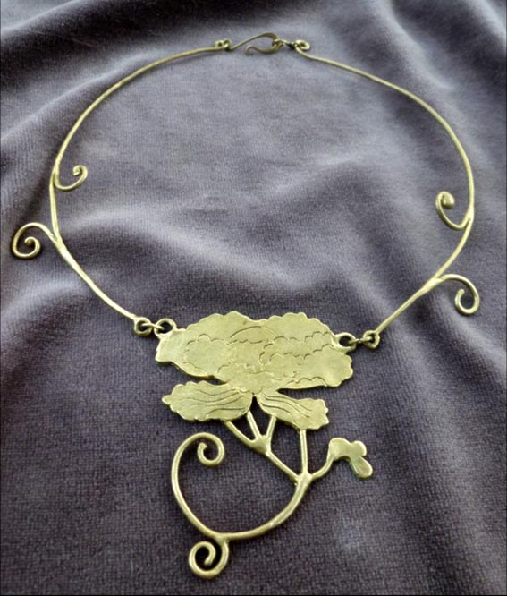 collier_peonia_bronzo - - Laura Cultrera Giardino Segreto