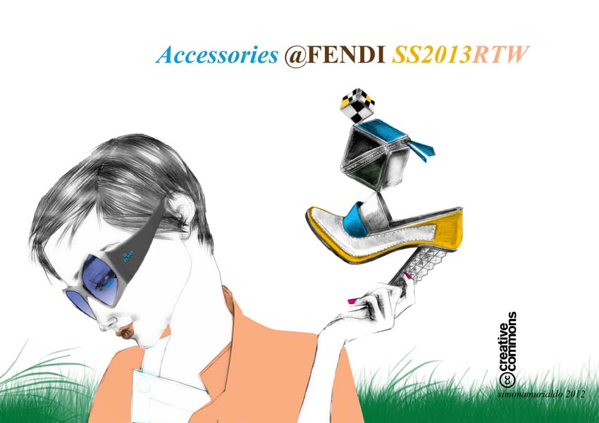 Simona Murialdo - Fashion Illustrated - Fendi