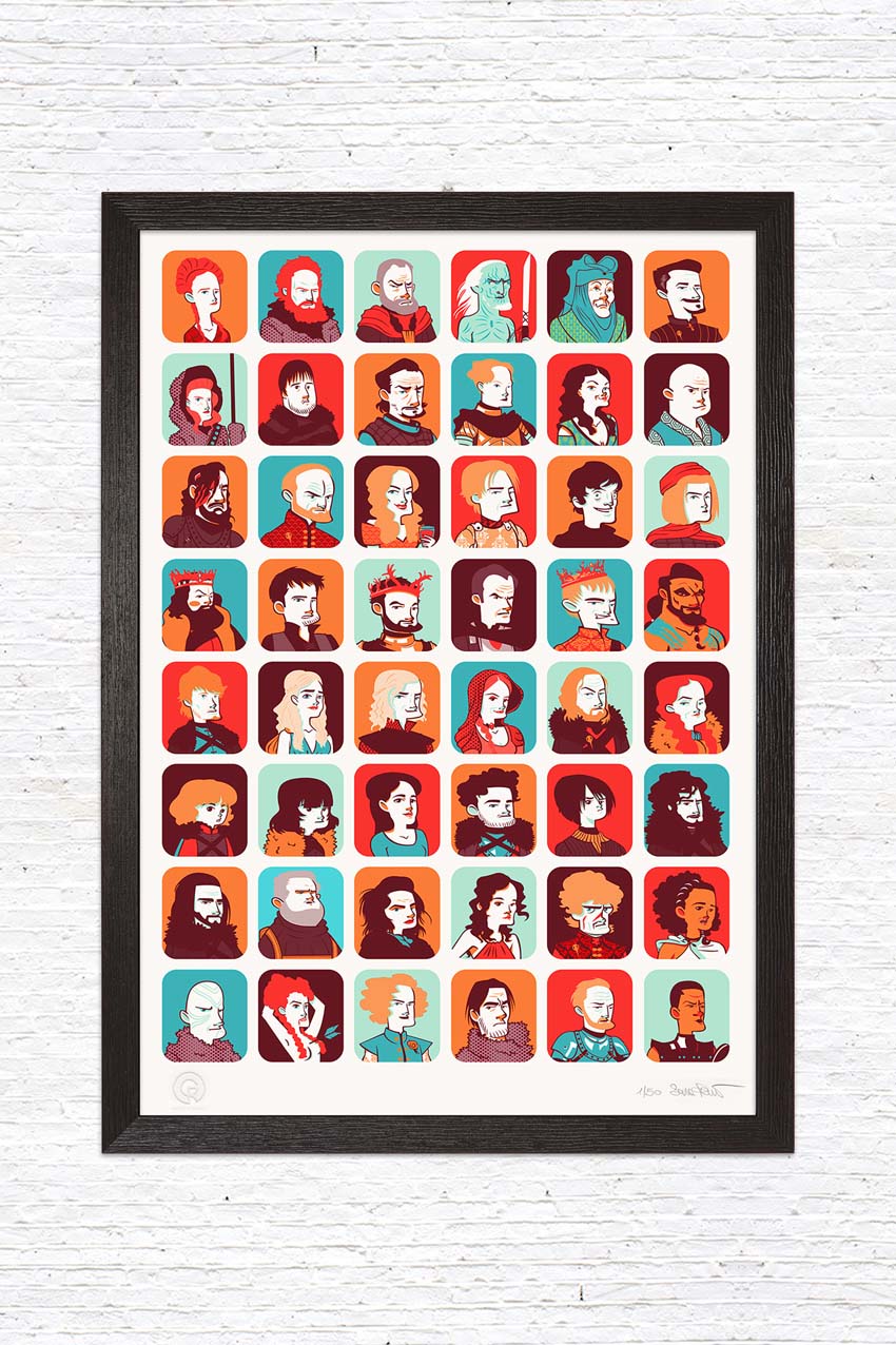 Gusto Robusto - stampa Games of Thrones Tribute - Sara Penco