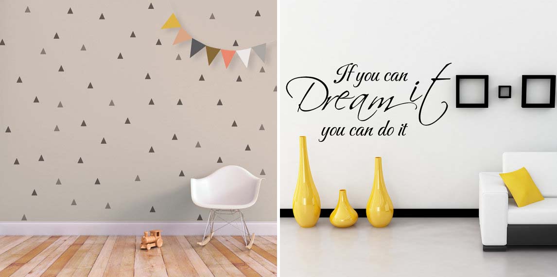 Idee per decorare le pareti - gli stickers