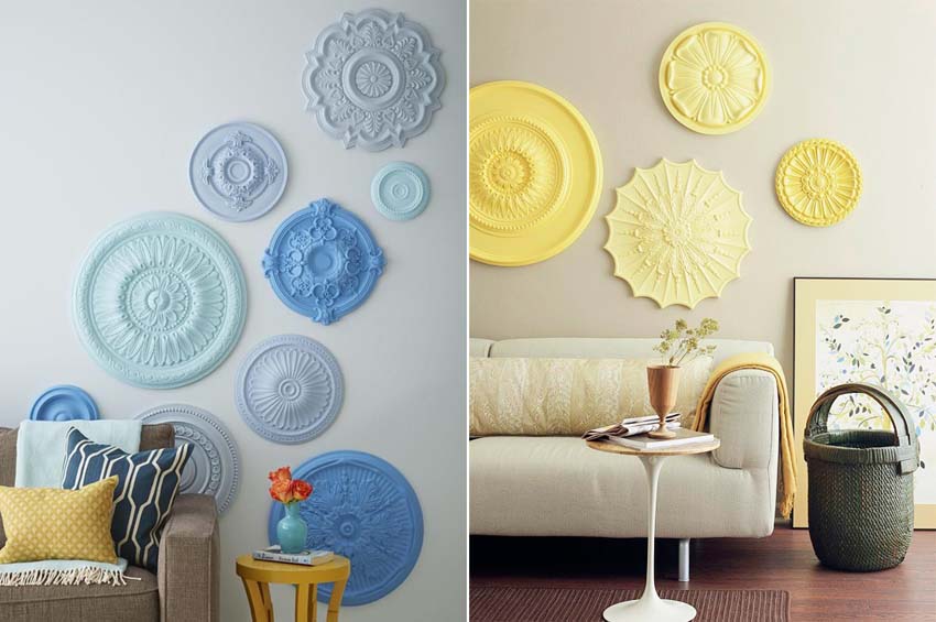 Idee per decorare le pareti - i rosoni da parete