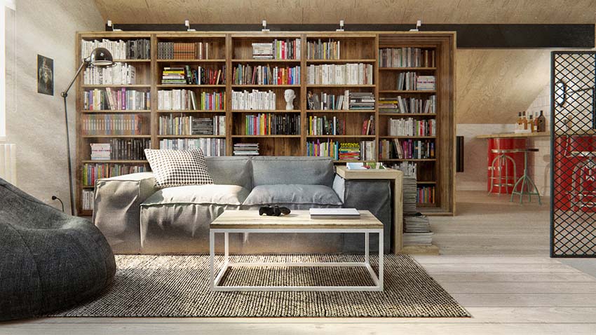 Duplex stile nordico industrial Mosca_3