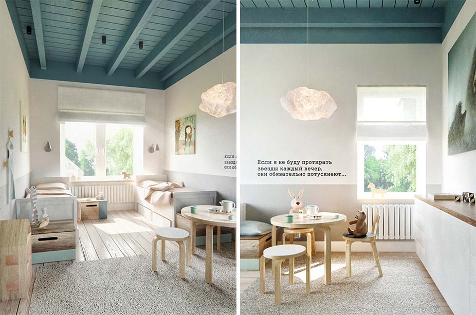 Duplex stile nordico industrial Mosca_9