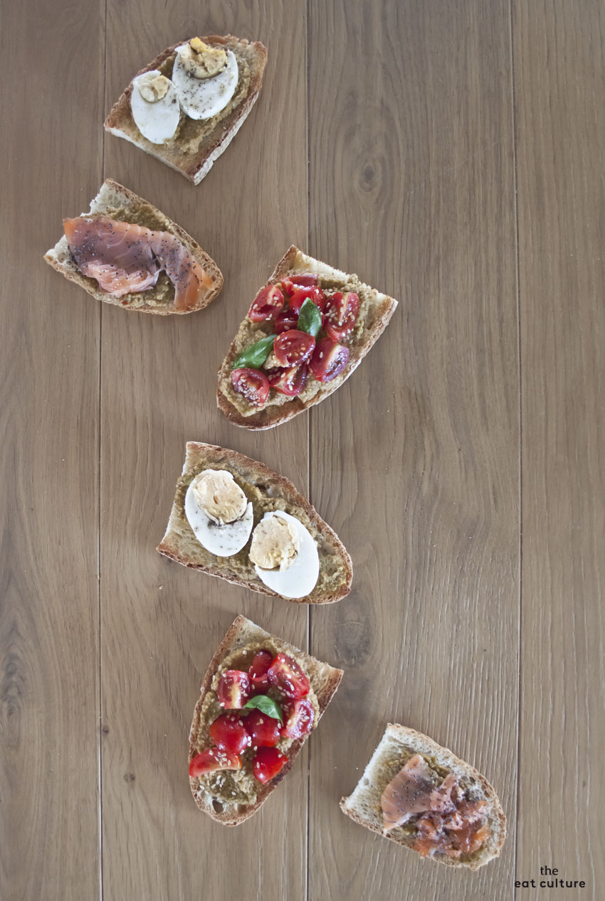 crostini al guacamole