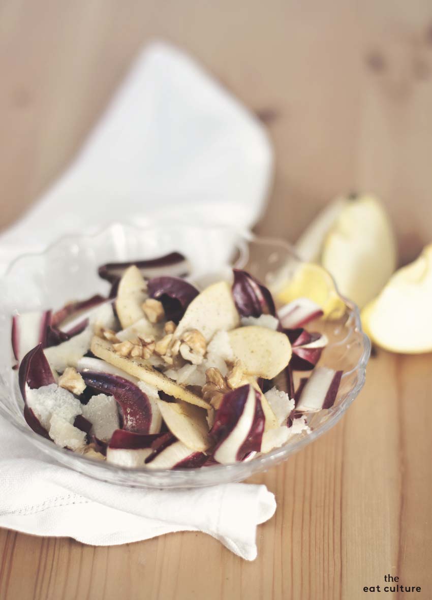 insalata detossinanate al radicchio di Treviso e mela
